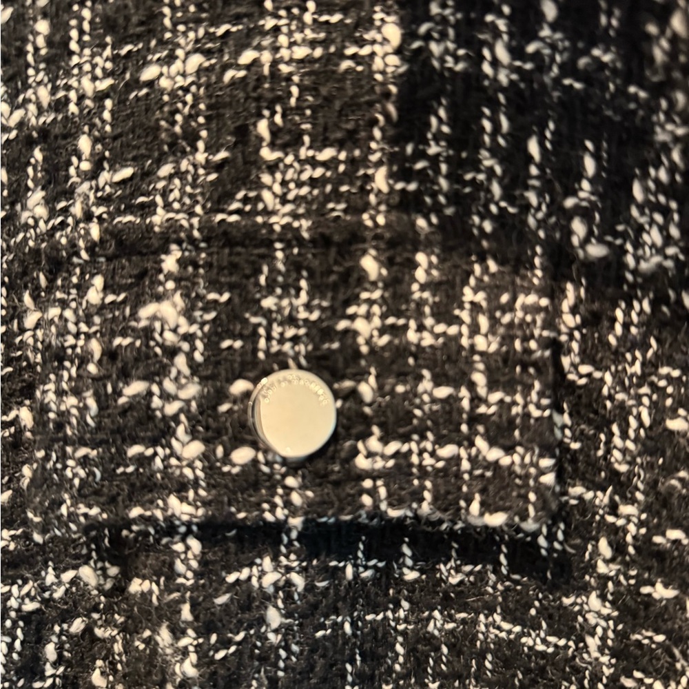 Jones New York Signature Tweed Wool Blend Jacket Black White L - Picture 11 of 15